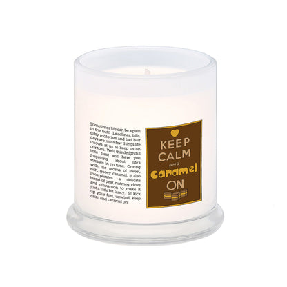 KEEP CALM AND CARAMEL ON CANDLE
