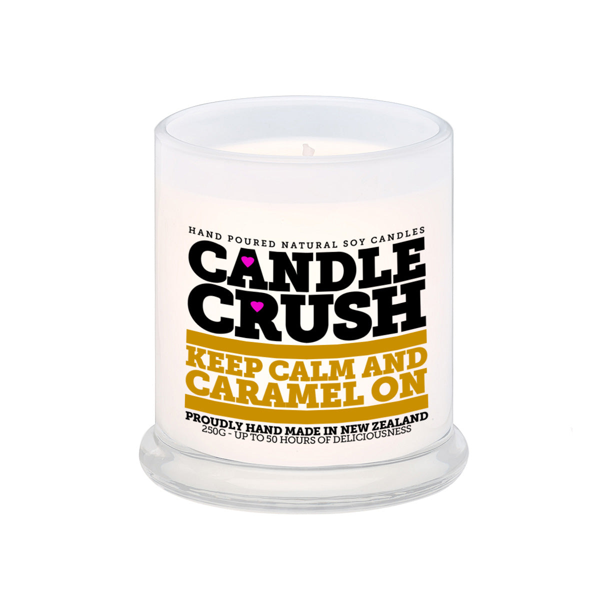 KEEP CALM AND CARAMEL ON CANDLE